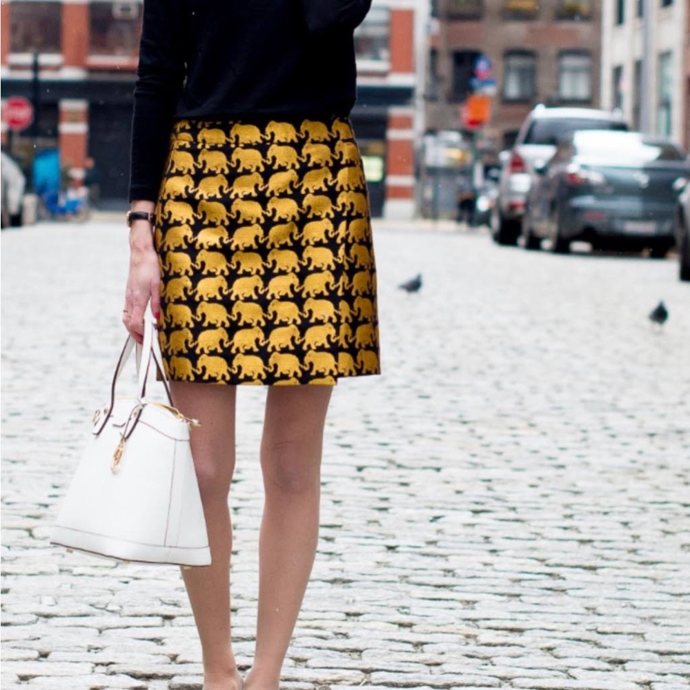 Jcrew Elephant Skirt